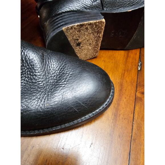 TORY BURCH MARLENE LEATHER RIDING BOOTS 6.5 - Picture 10 of 12